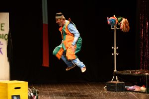 Josema en uno de sus papeles en Don Volpone en la pasada Bienal de Teatro de Extremadura